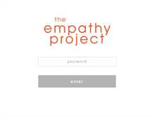 Tablet Screenshot of empathyproject.com